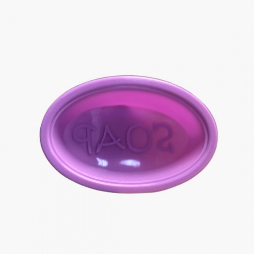 Moule à savons ovale en silicone violet