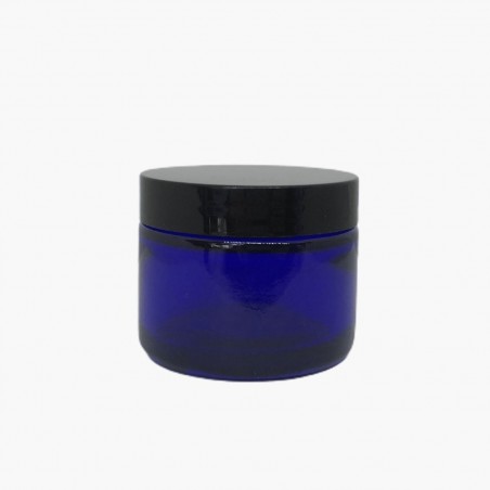 Pot verre bleu - 50ml
