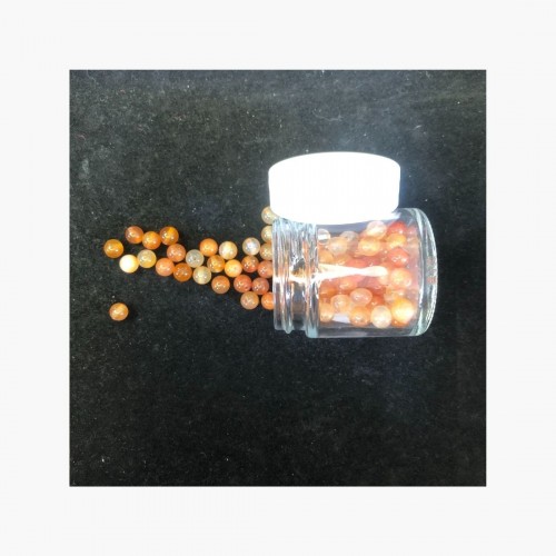 Perles Cornaline naturelle 6 mm