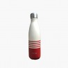 Bouteille isotherme Marinière Rouge 500ml Qwetch