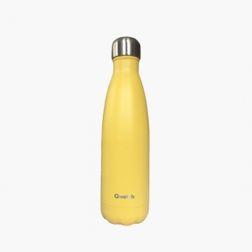 Bouteille isotherme Pop jaune Qwetch 500mL