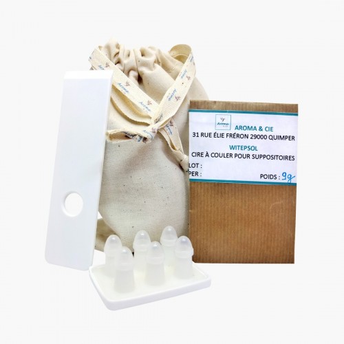 Kit fabrication 6 suppositoires nourrissons 1 g au witepsol DIY